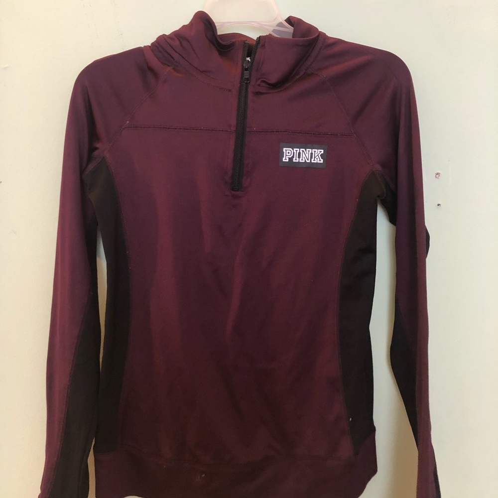PINK three quarter zip